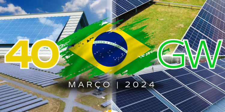 Brasil ultrapassa 40 gigawatts (GW) de capacidade instalada de energia solar