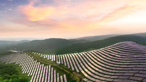 Usina solar com estruturas da Enertrack